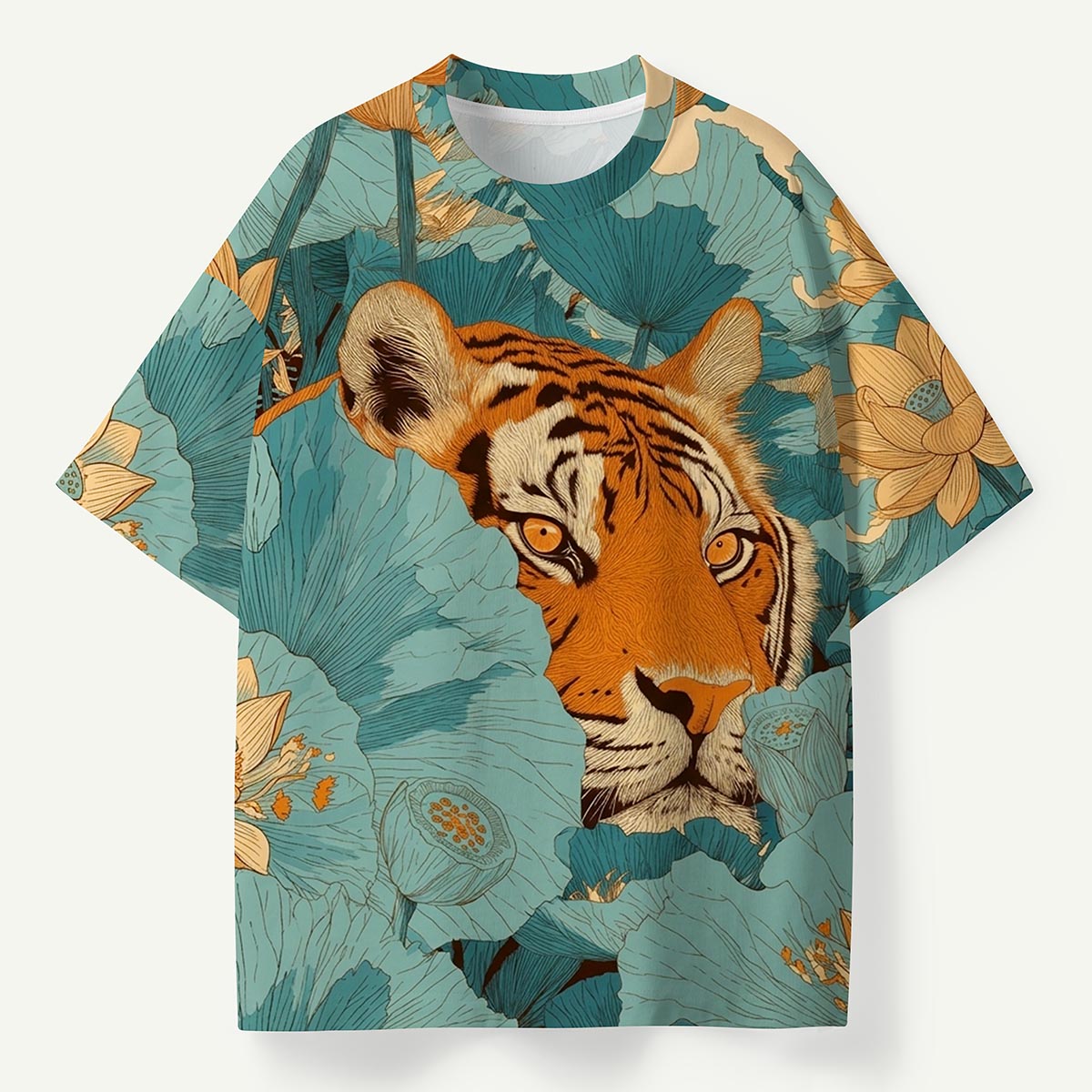 Hidden Tiger Floral Premium Eco Tee