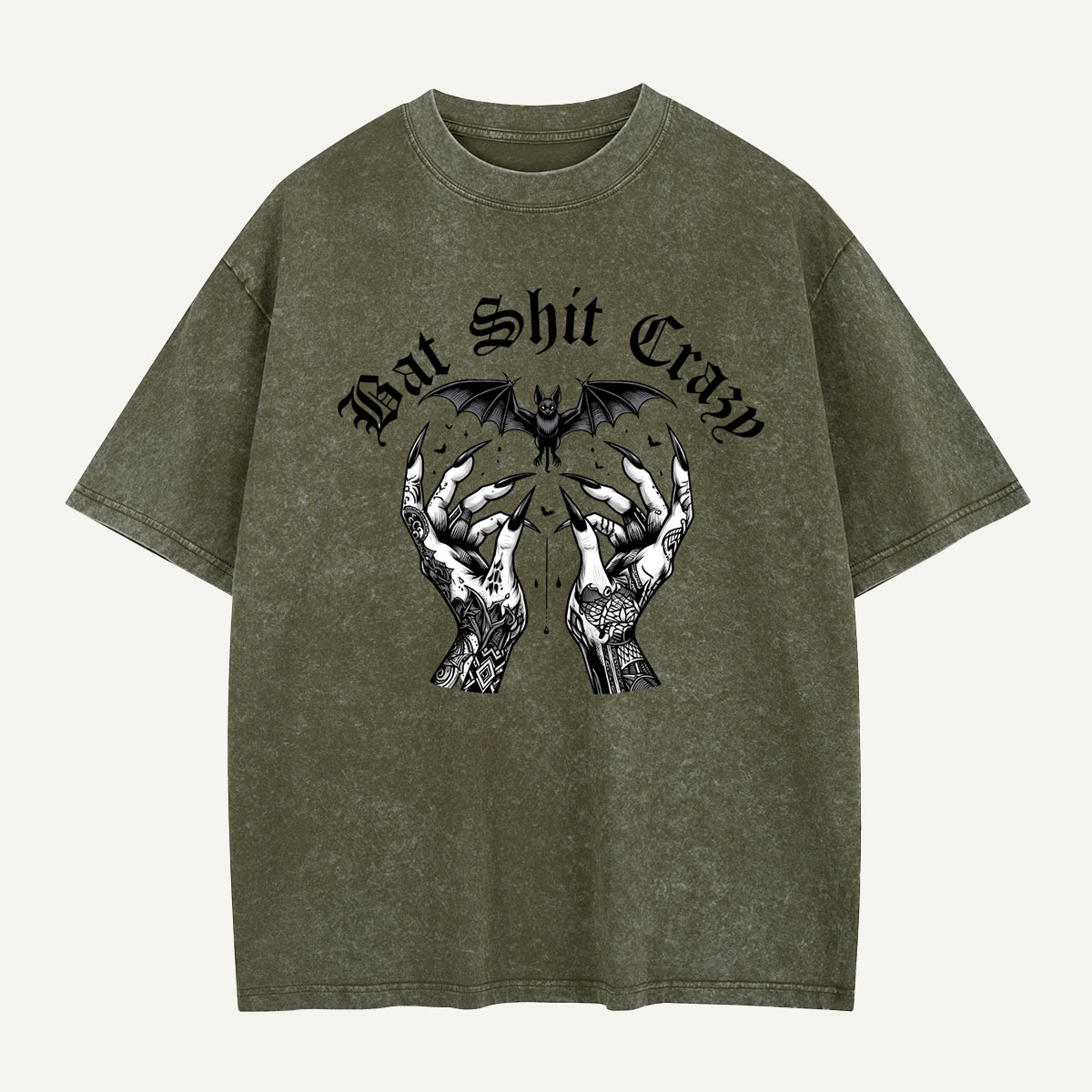 Hands Up for Bat Shit Crazy Washed T-Shirt