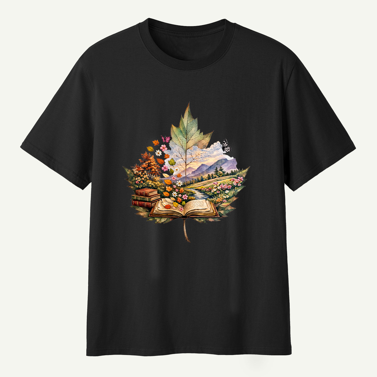 Autumn Leaf Forestscape T-Shirt