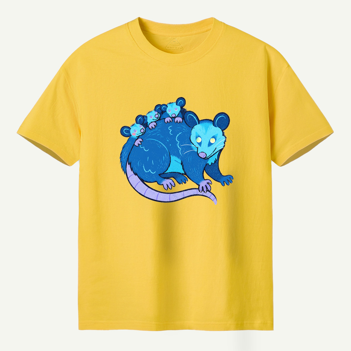Blue Opossum Family T-Shirt