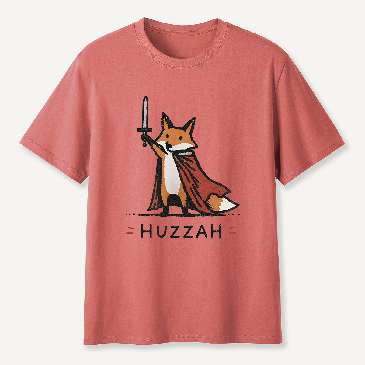 Huzzah Fox Knight T-Shirt