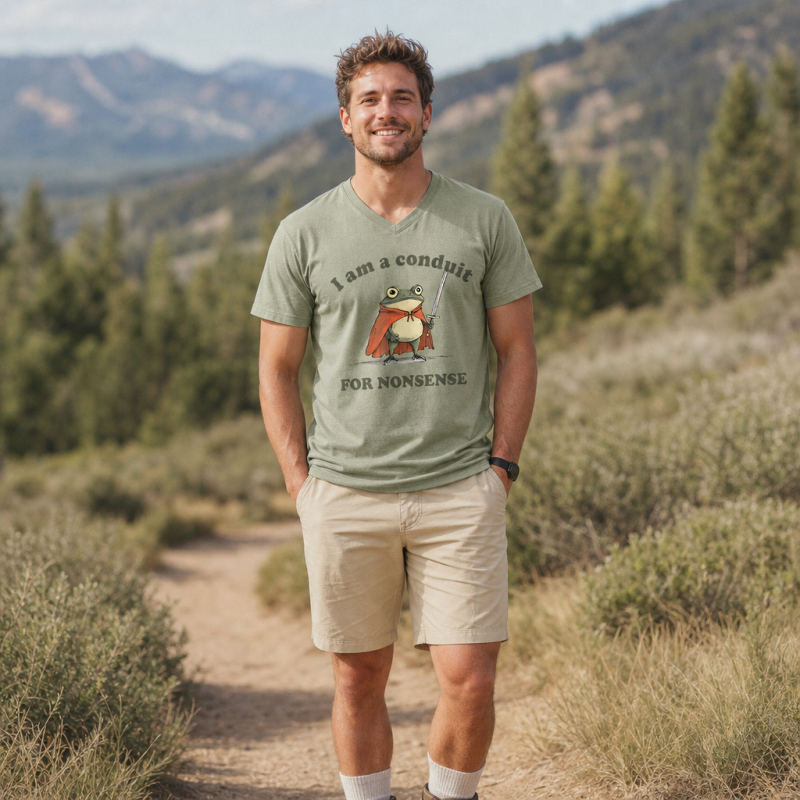 I Am A Conduit For Nonsense V-neck T-Shirt