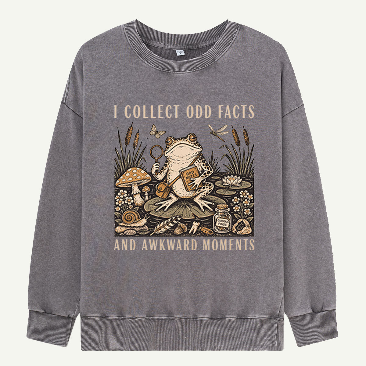 Odd Facts & Frog Investigations Washed Sweatshirts