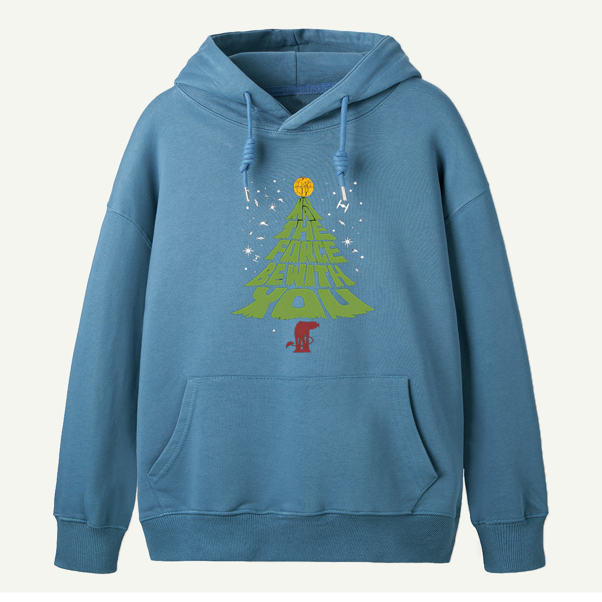The Force Be With You Star Wars Inspired Christmas Tree Hoodie