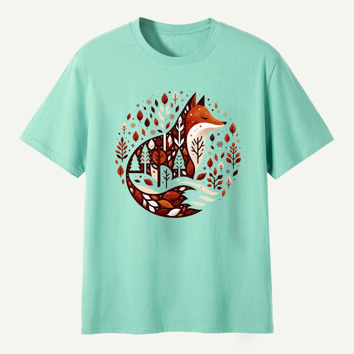 Fox Forest Winter Village T-Shirt