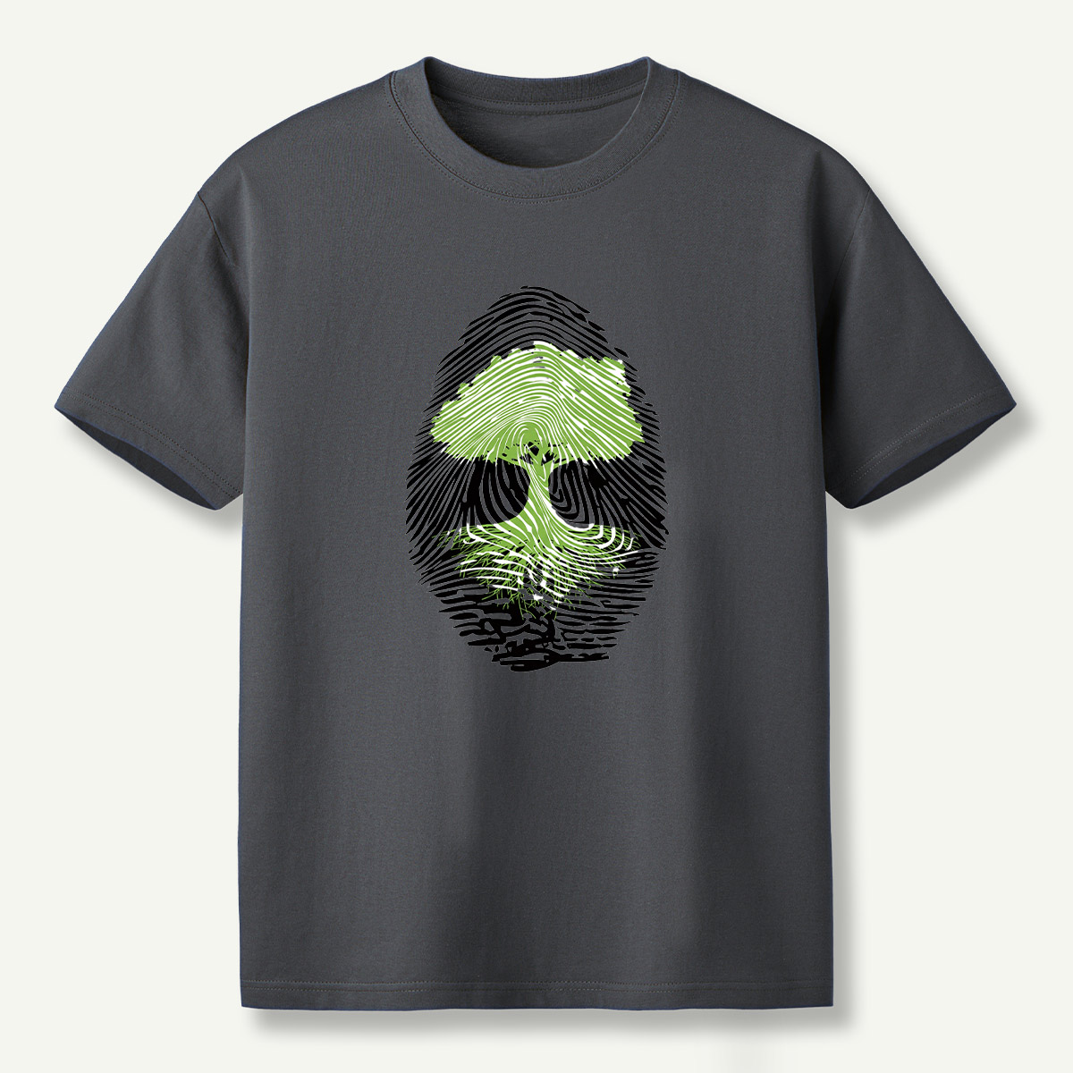 Tree Fingerprint Nature Symbol T-Shirt