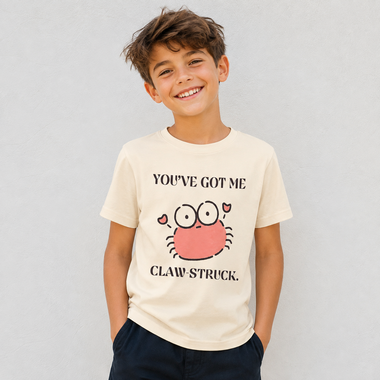 You’ve Got Me Claw Struck Crab Kids T-Shirt