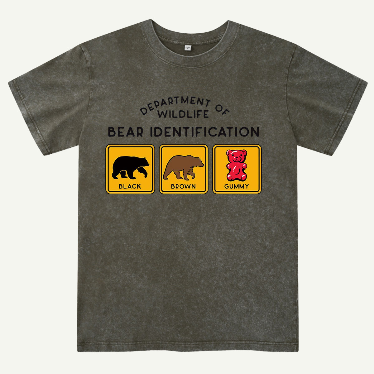 Bear Tee Cotton Classic Washed T-Shirt