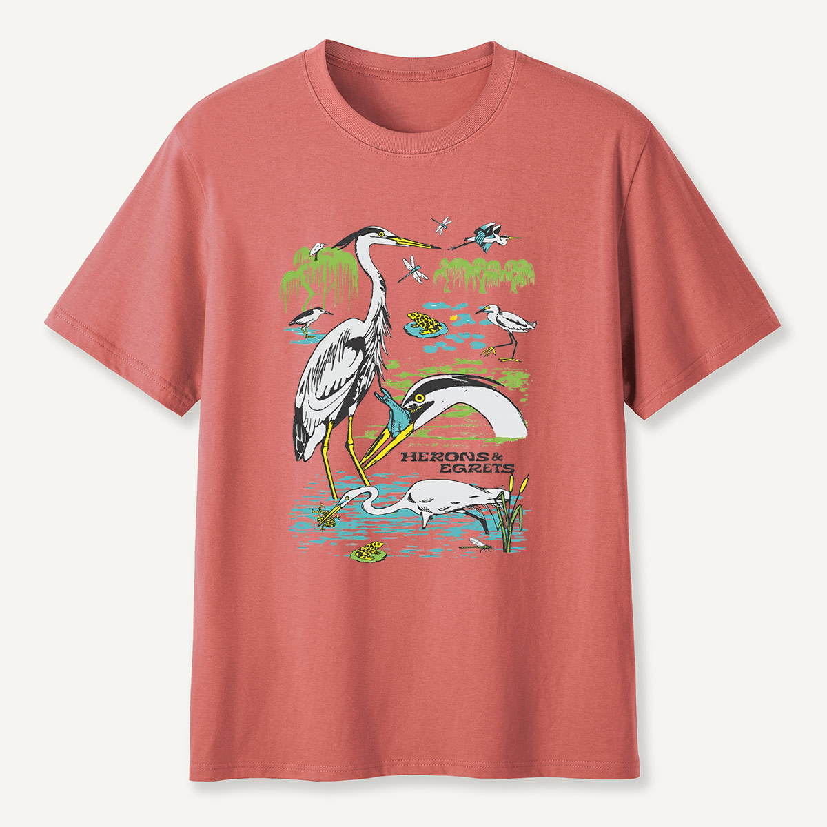 Heron Wetland Wildlife Waterbird T-Shirt