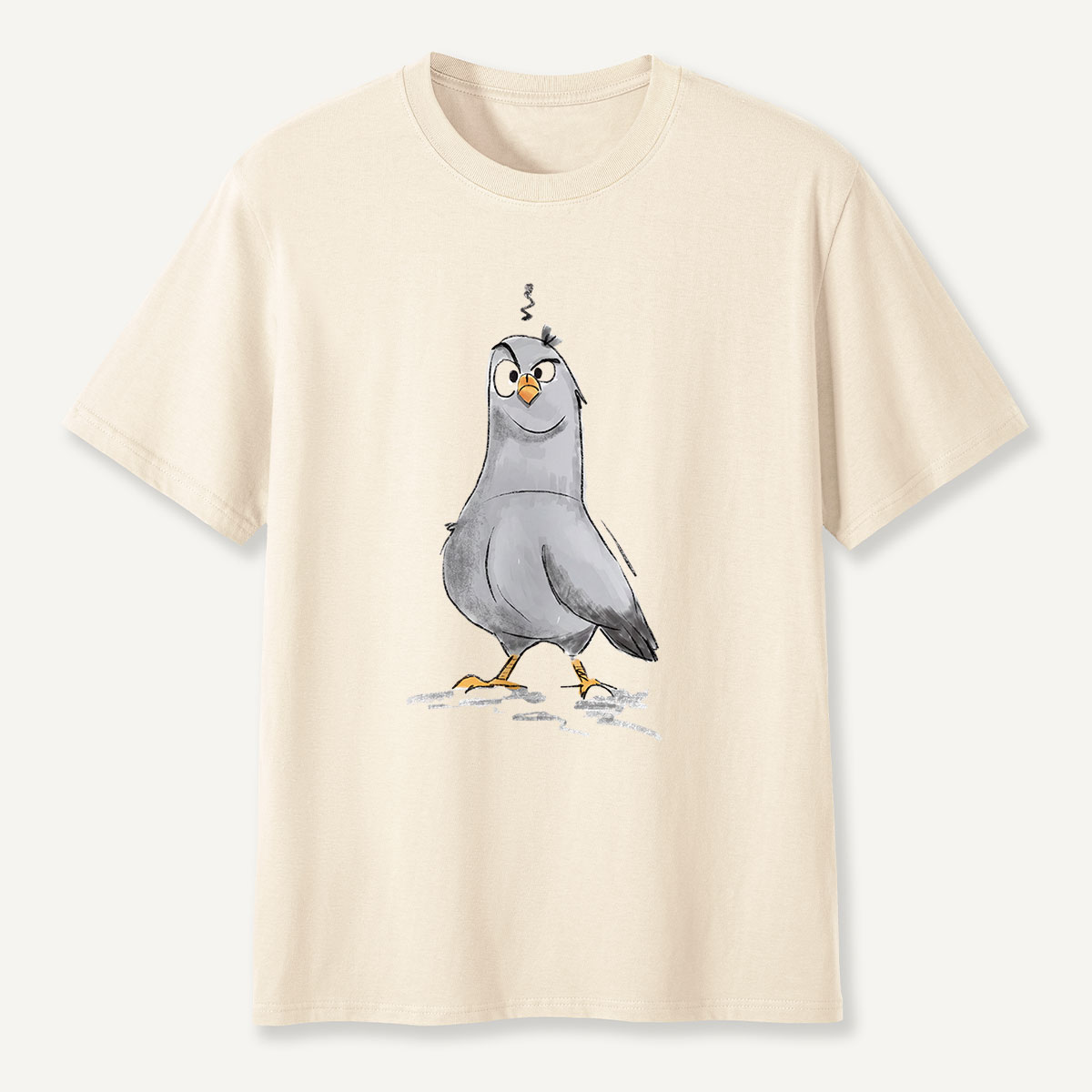 Cheeky Pigeon Sketch Cartoon  T-Shirt