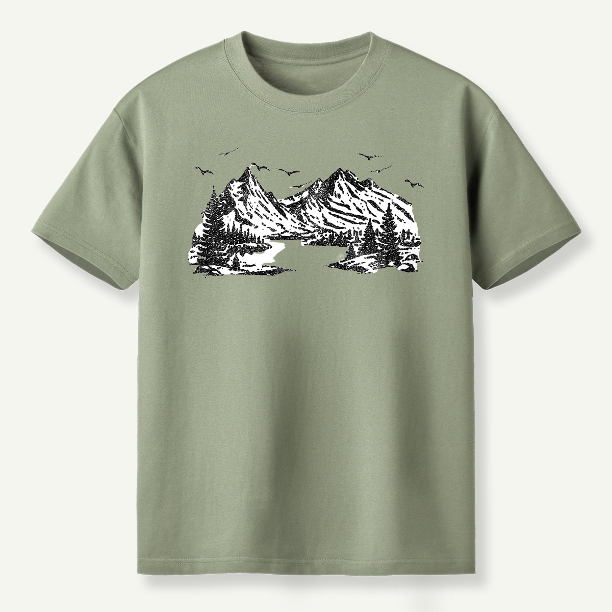 Mountain Valley Wilderness Sketch T-Shirt