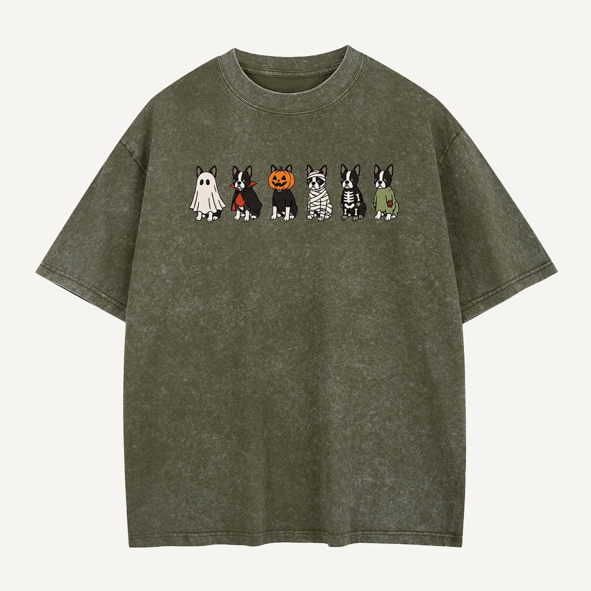 Halloween Costume Crew Washed T-Shirt