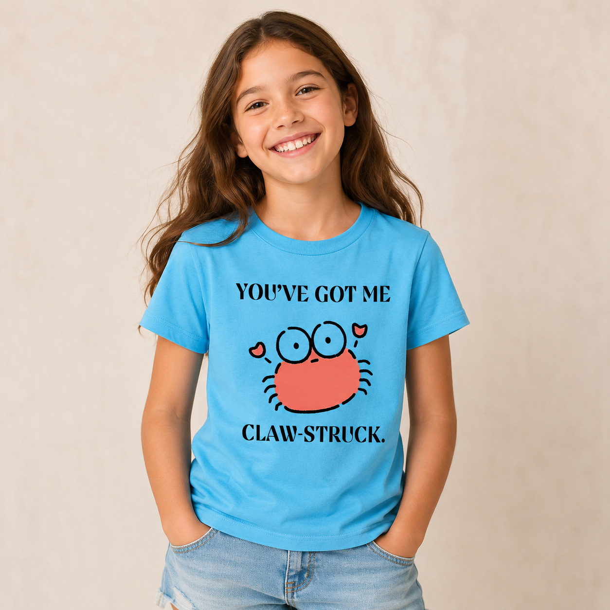 You’ve Got Me Claw Struck Crab Kids T-Shirt
