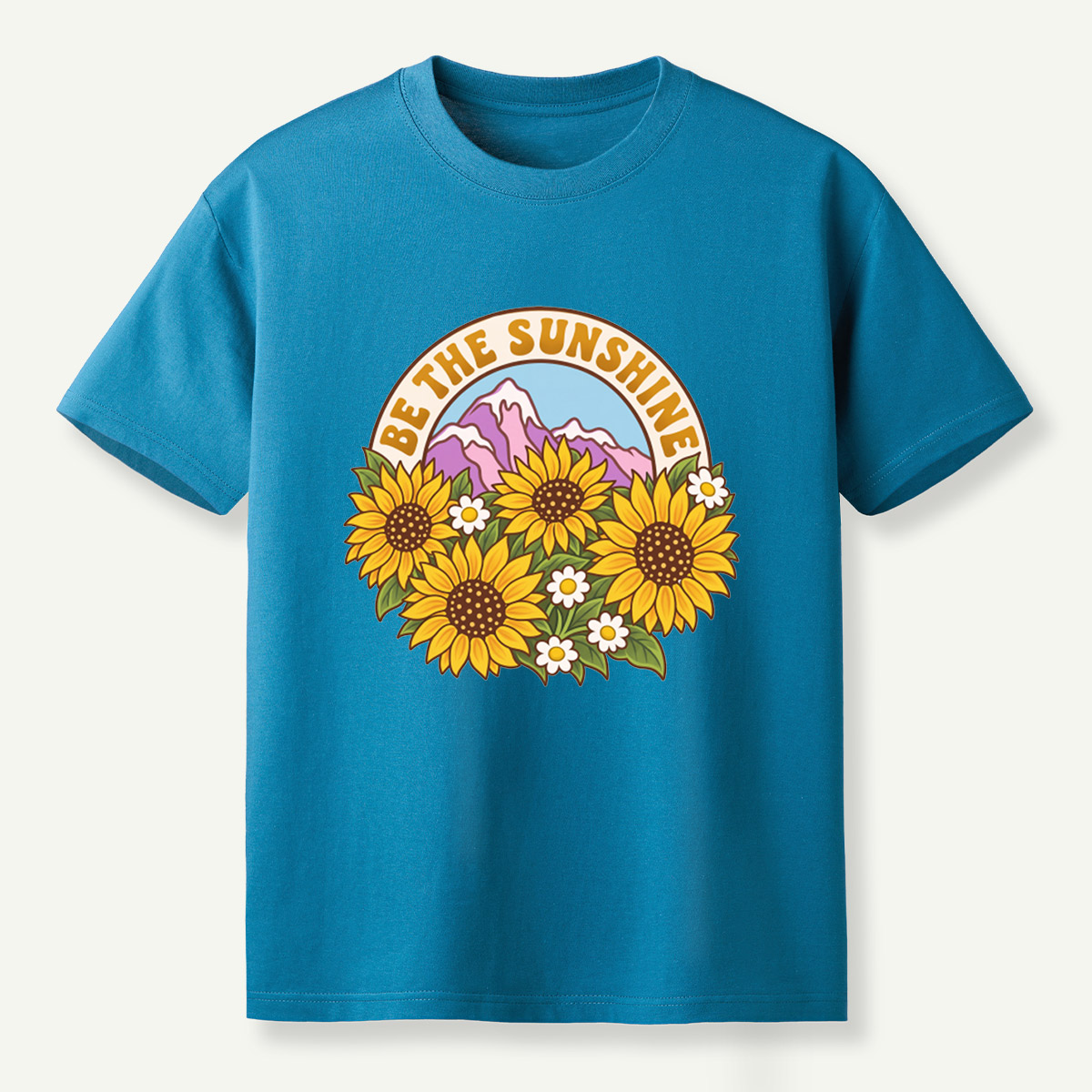 Be The Sunshine Sunflower Mountains T-Shirt