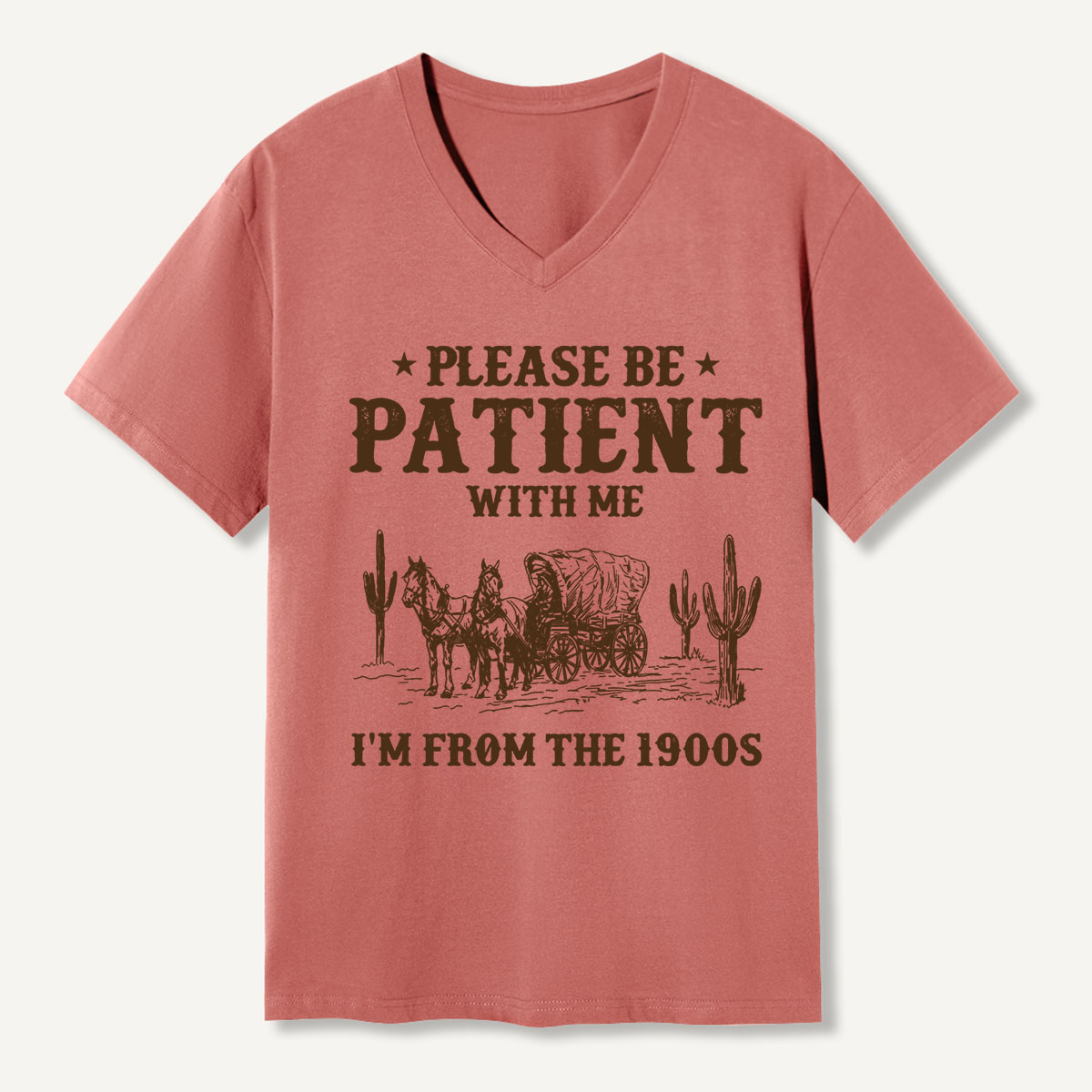 Please Be Patient With Me I'm From the 1900s  V-neck T-Shirt