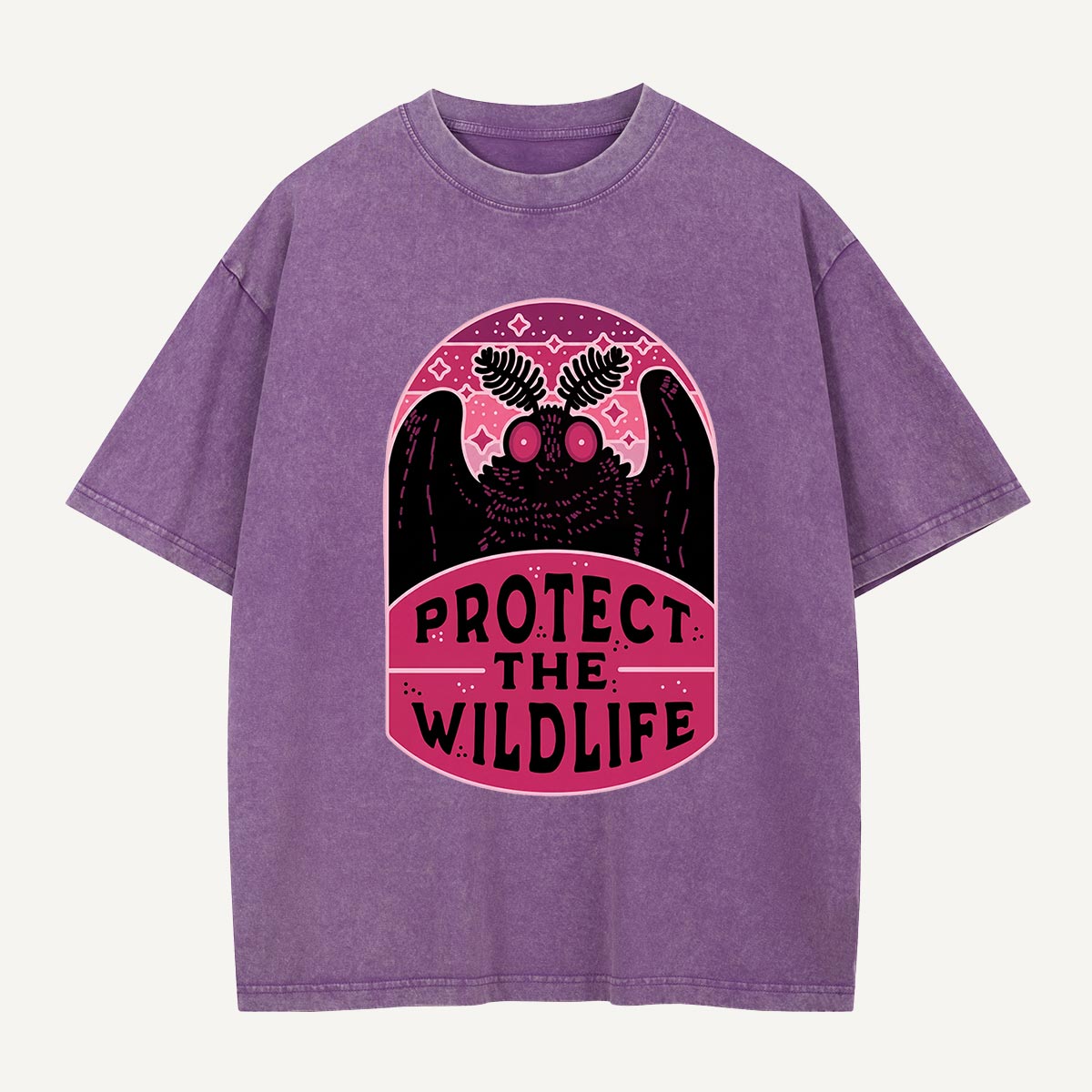 Protect the Wildlife Mothman Washed T-Shirt