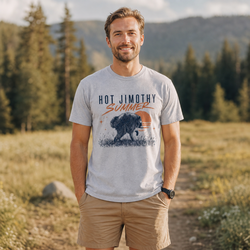 Hot Jimothy Summer Retro Raccoon T-Shirt