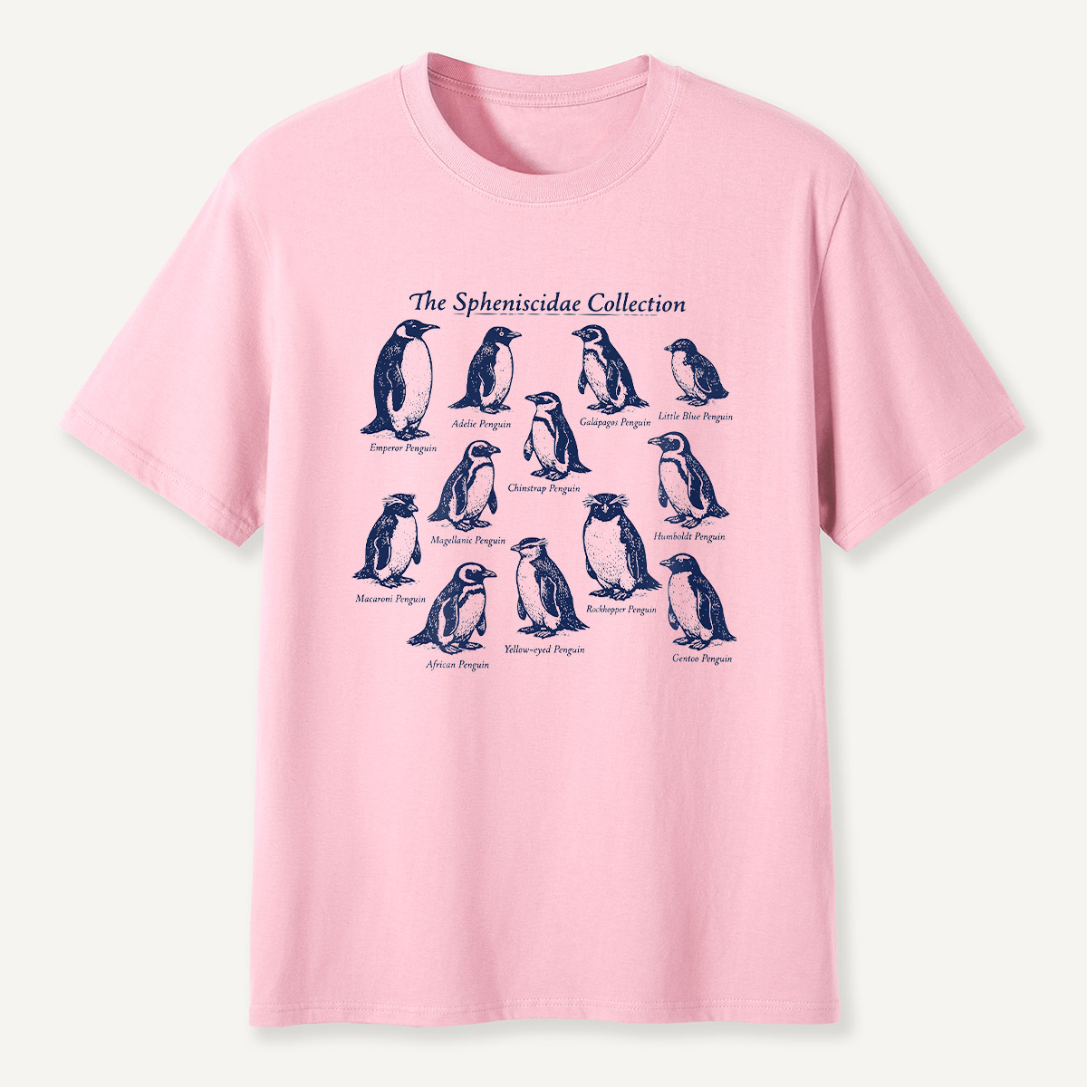 Spheniscidae Collection Penguin Species Guide T-Shirt