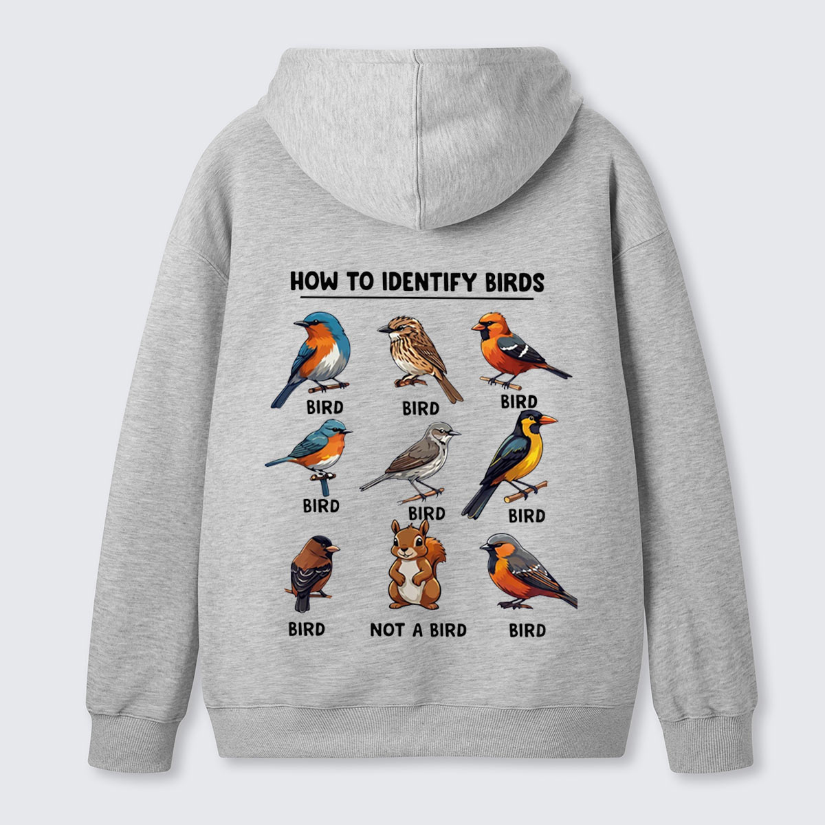 Funny Bird How to Identify Birds Hoodie