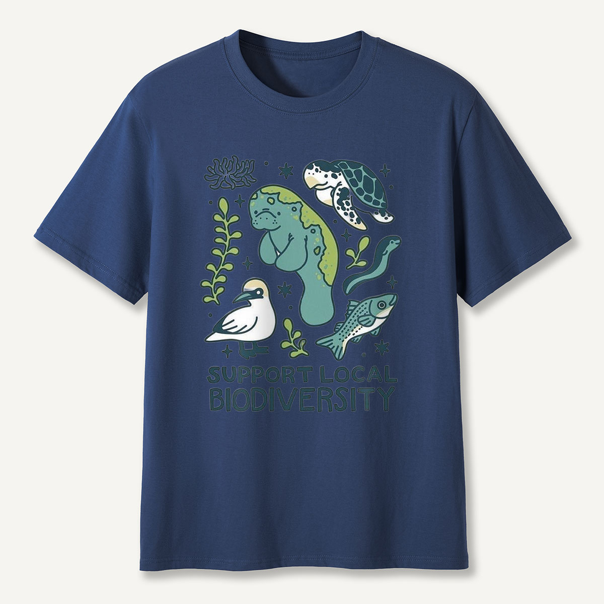 Support Local Biodiversity Aquatic Animals T-Shirt