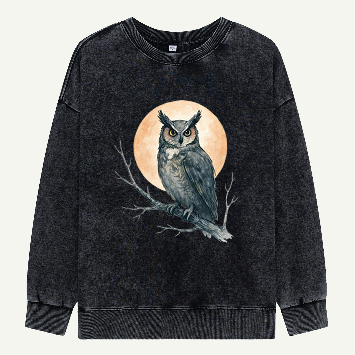 Twilight Owl Washed Sweatshirts