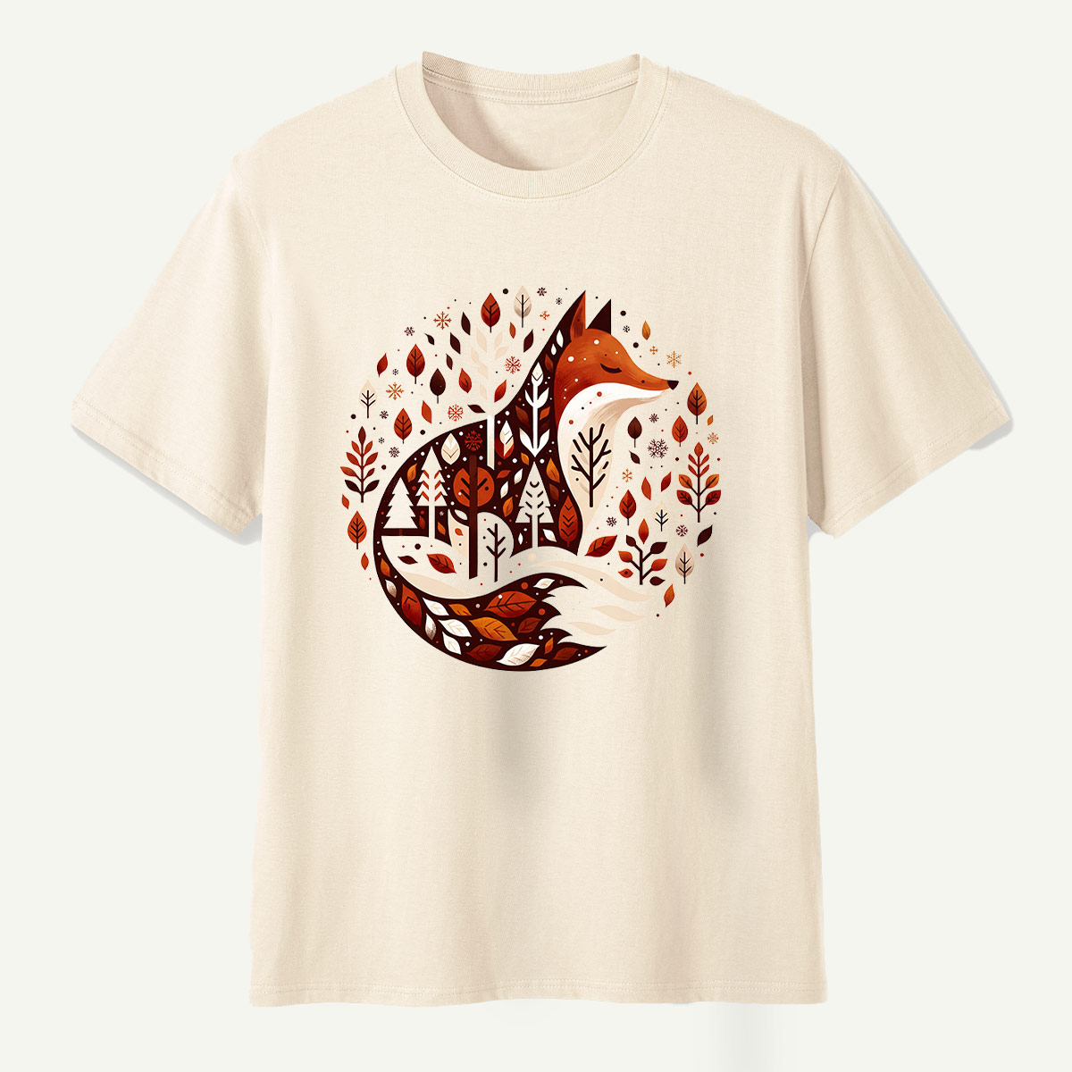 Fox Forest Winter Village T-Shirt