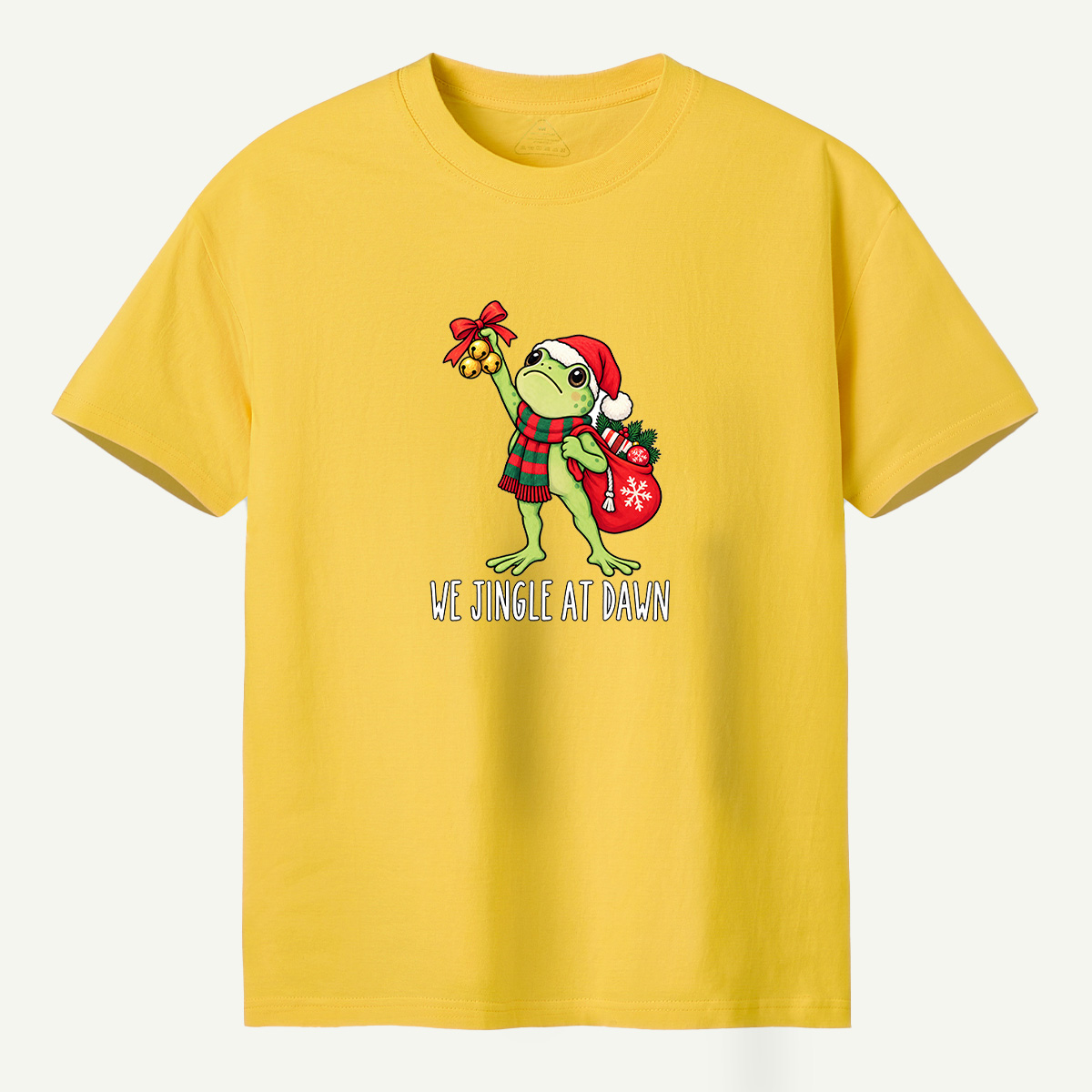 We Jingle At Dawn Christmas Frog T-Shirt