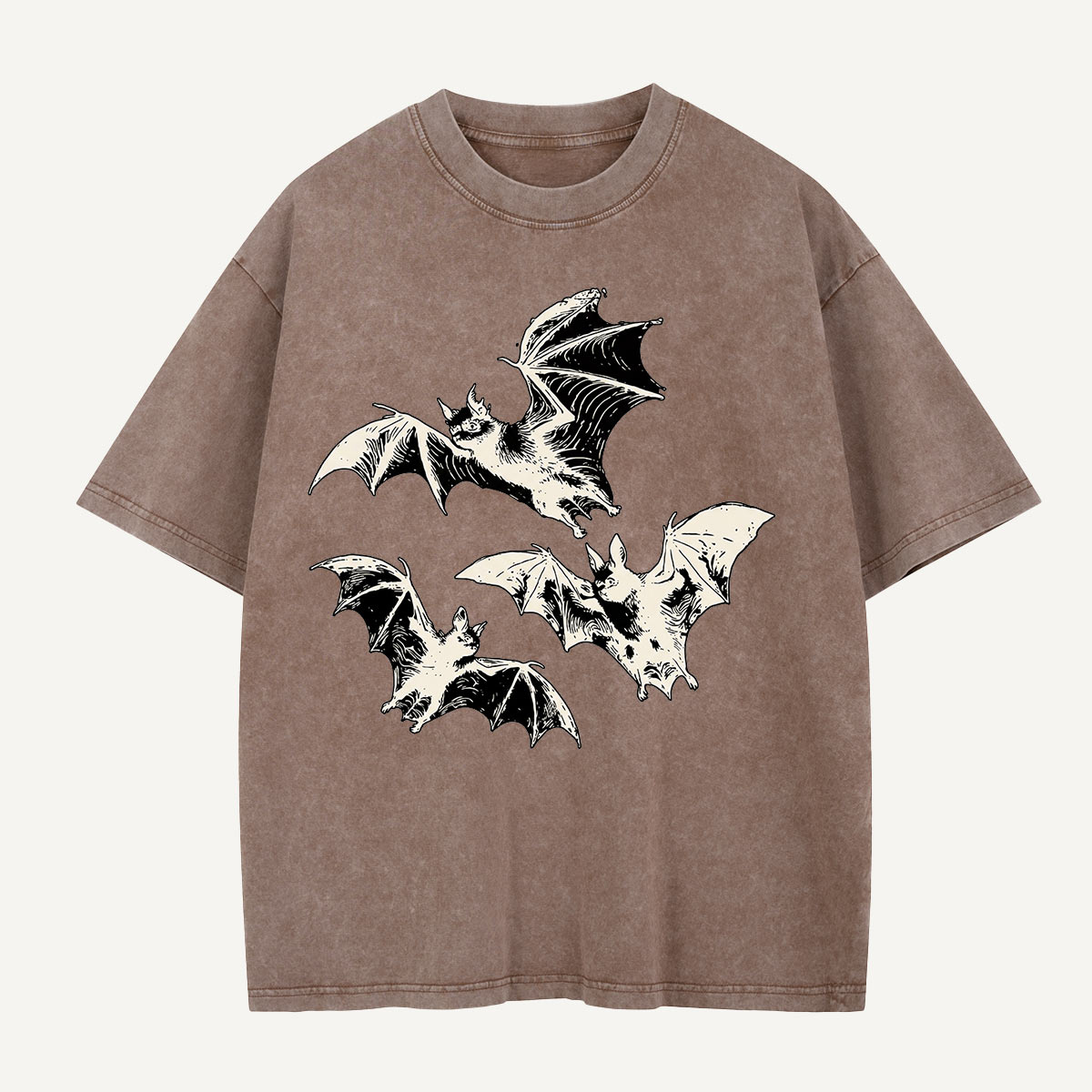 Three Bats on the Loose Washed T-Shirt