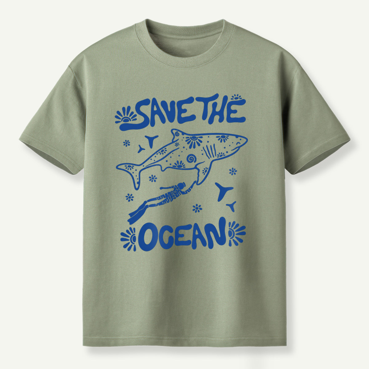 Save The Ocean Whale Marine Life T-Shirt