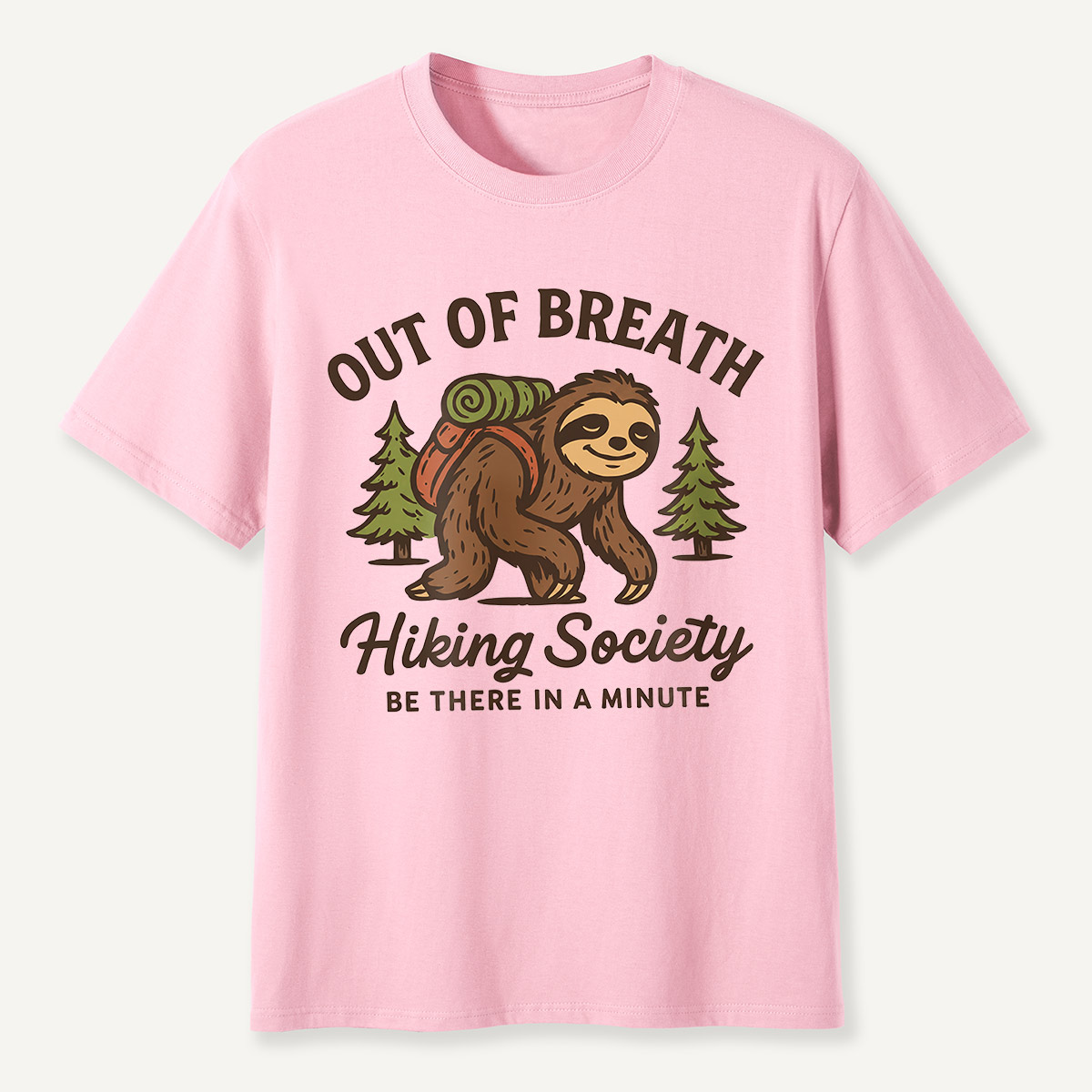 Out of Breath Hiking Society Sloth T-Shirt