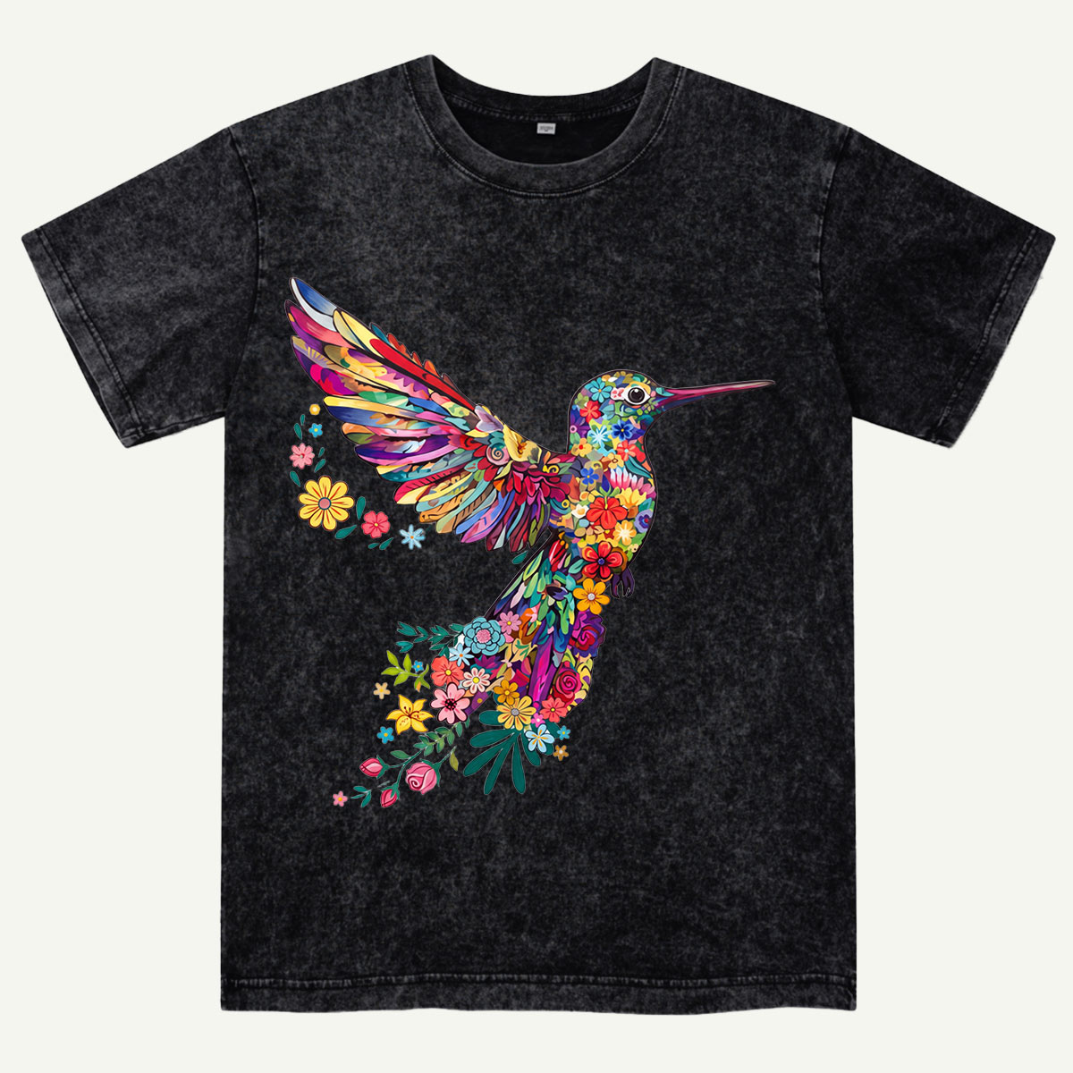 Animal Lover Hummingbird Washed T-Shirt
