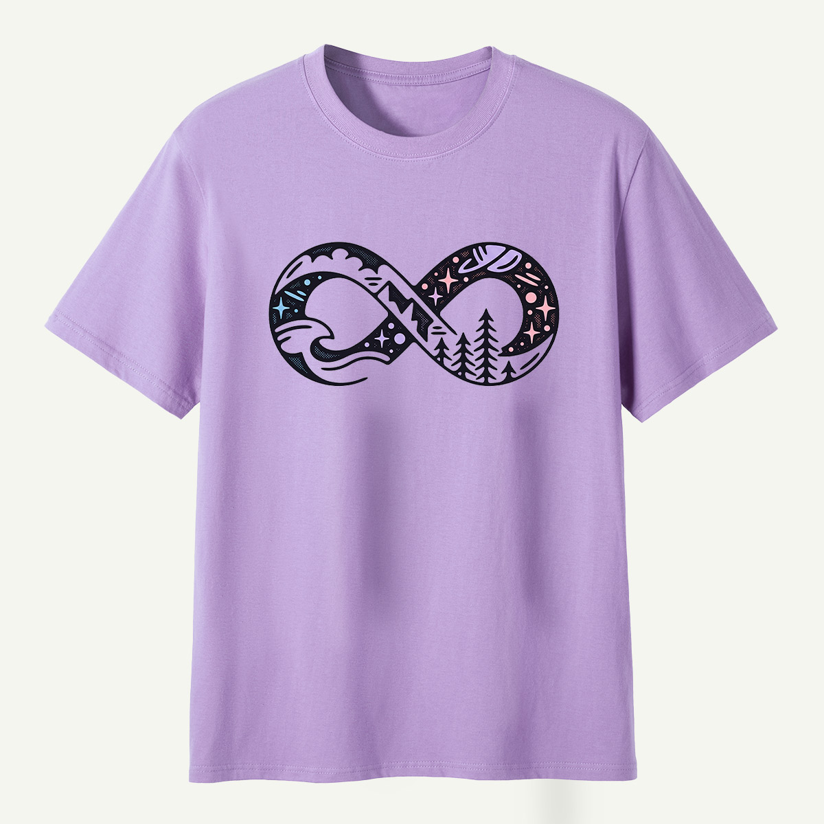 Infinite Forest Mountain Landscape T-Shirt