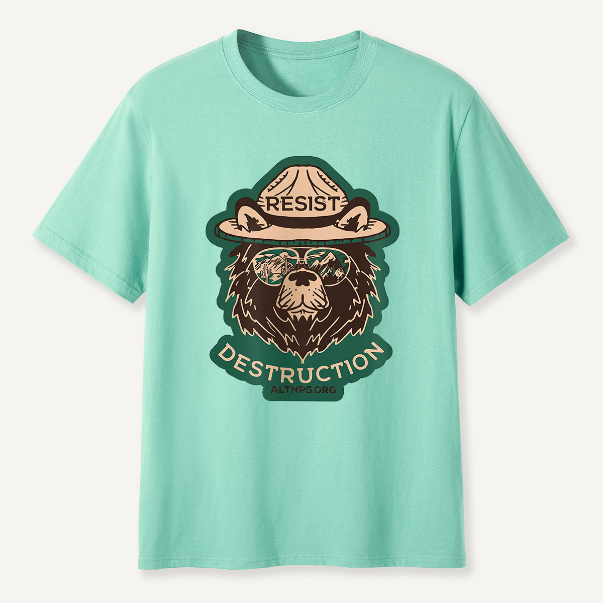 Resist Destruction Ranger Bear Activist T-Shirt