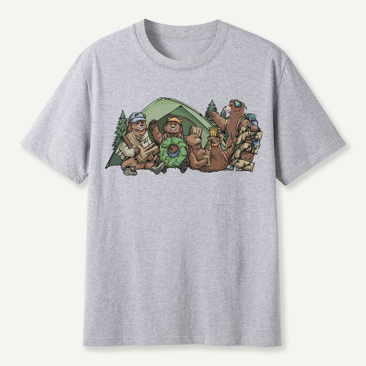 Happy Camping Bears T-Shirt