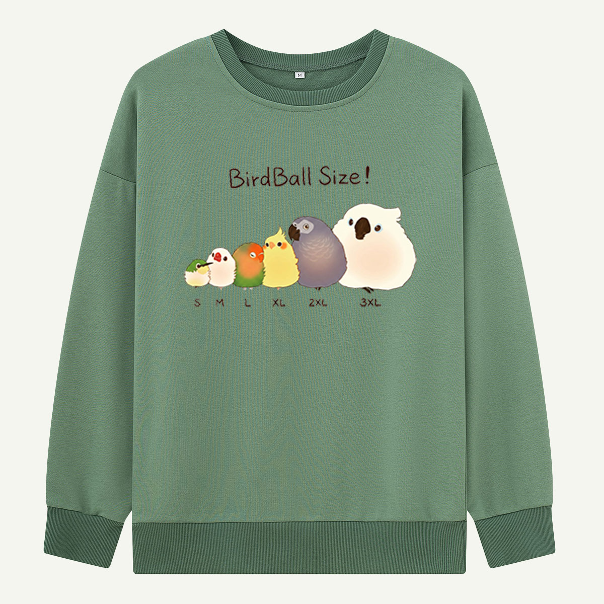 Bird Size Graphic Sweatshirts