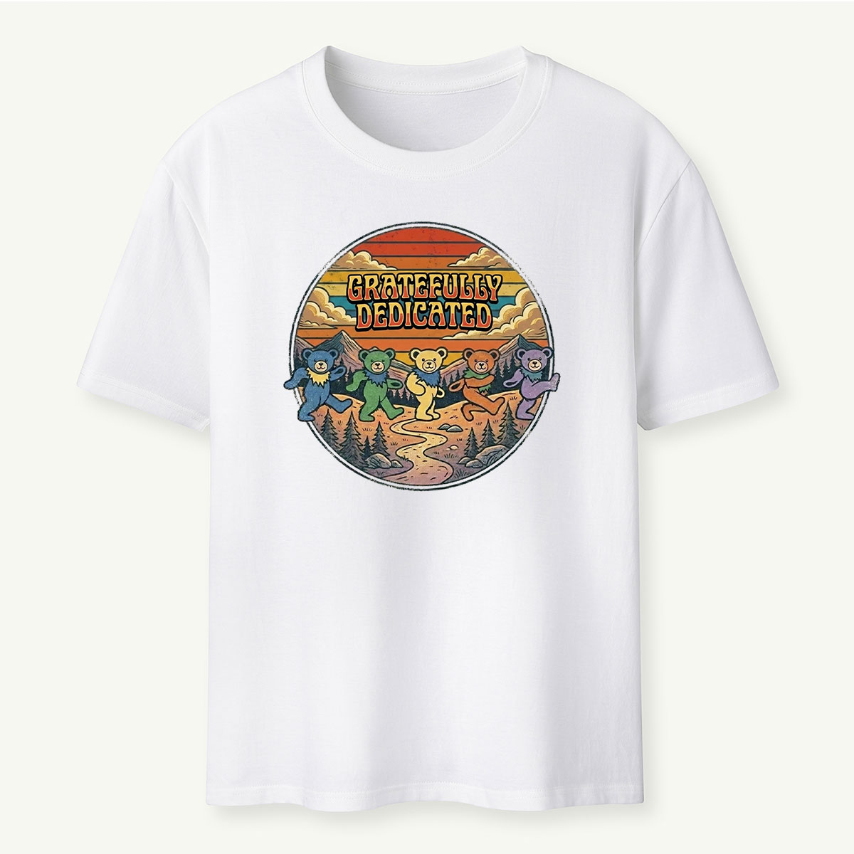 Retro Gratefully Deadicated Dancing Bears T-Shirt