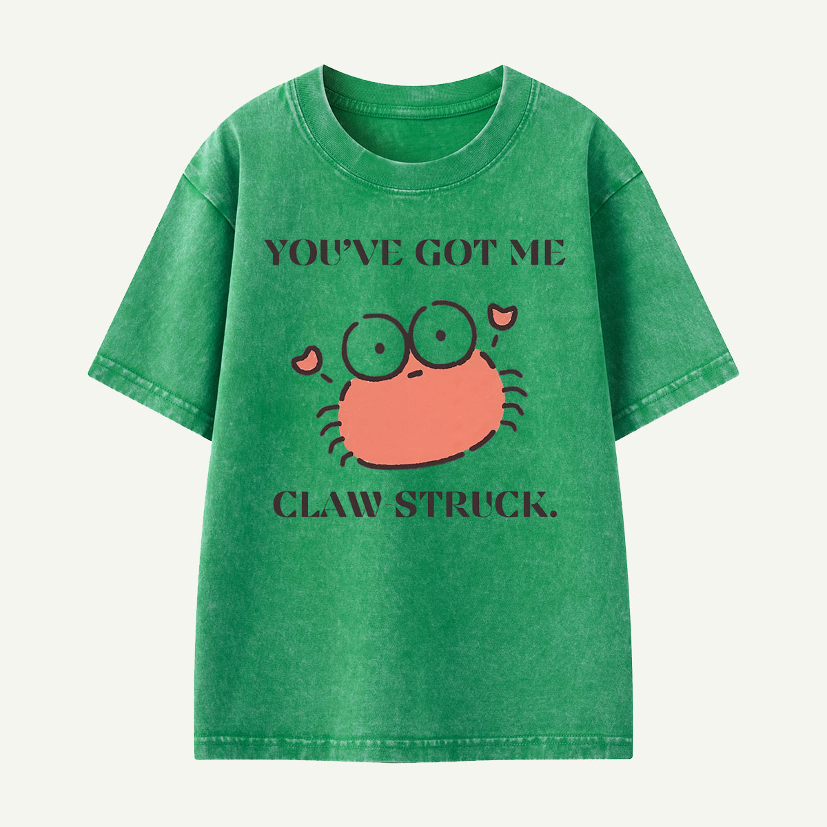 You’ve Got Me Claw Struck Crab Kids Washed T-Shirt