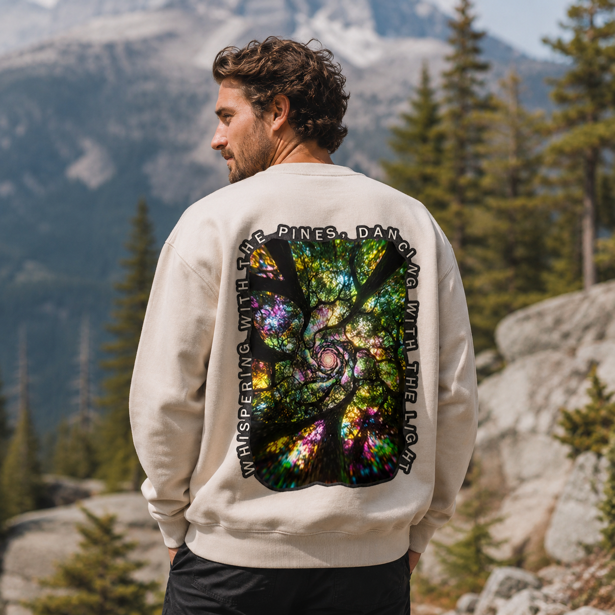 Dancing with the Whispering Pines Washed Sweatshirts