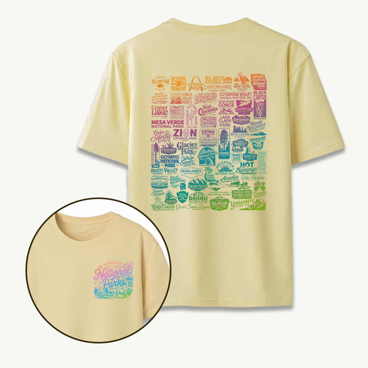 Vintage National Park Traveler Camping T-Shirt