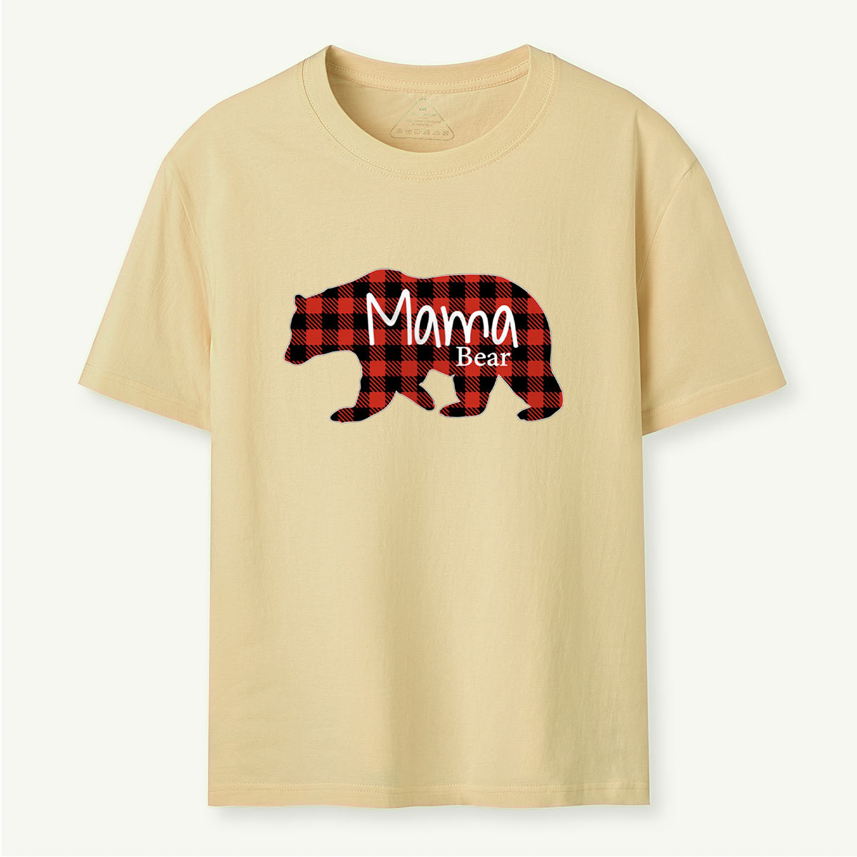 Mommy Bear Buffalo Red Plaid T-Shirt