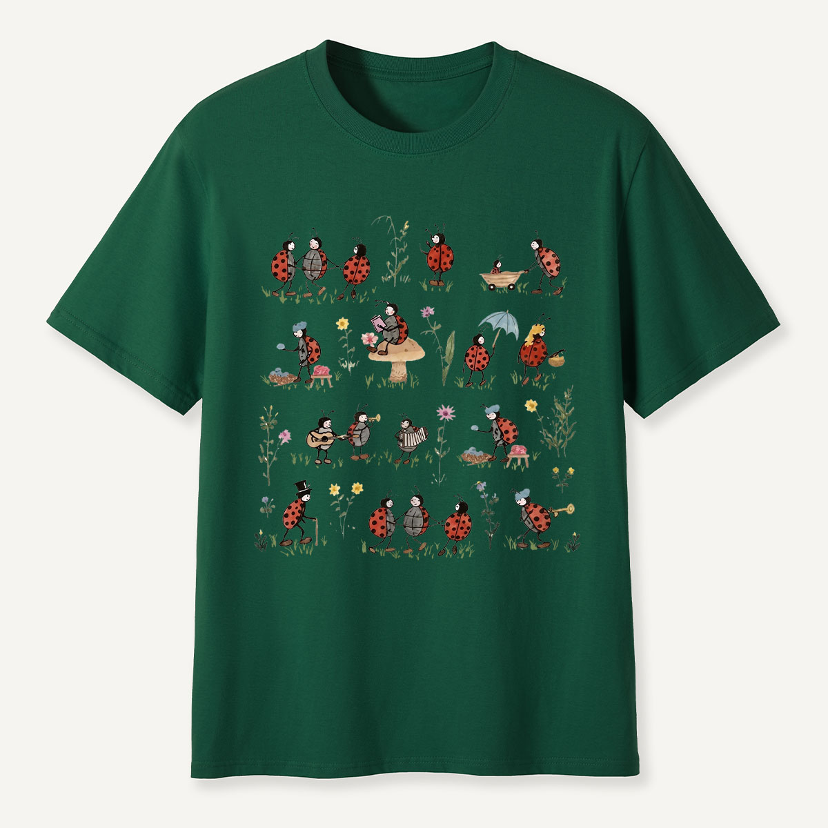 Ladybug and Flower Tee