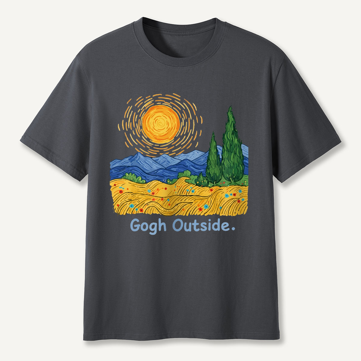 Sun Field Gogh Outside T-Shirt