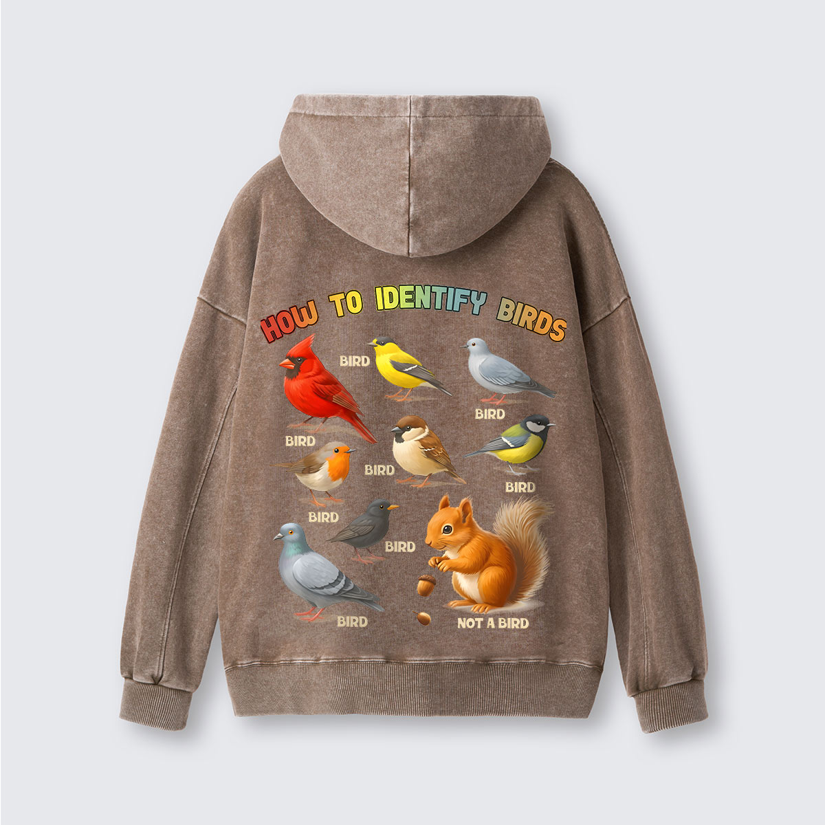 How to Identify Birds Washed Hoodie