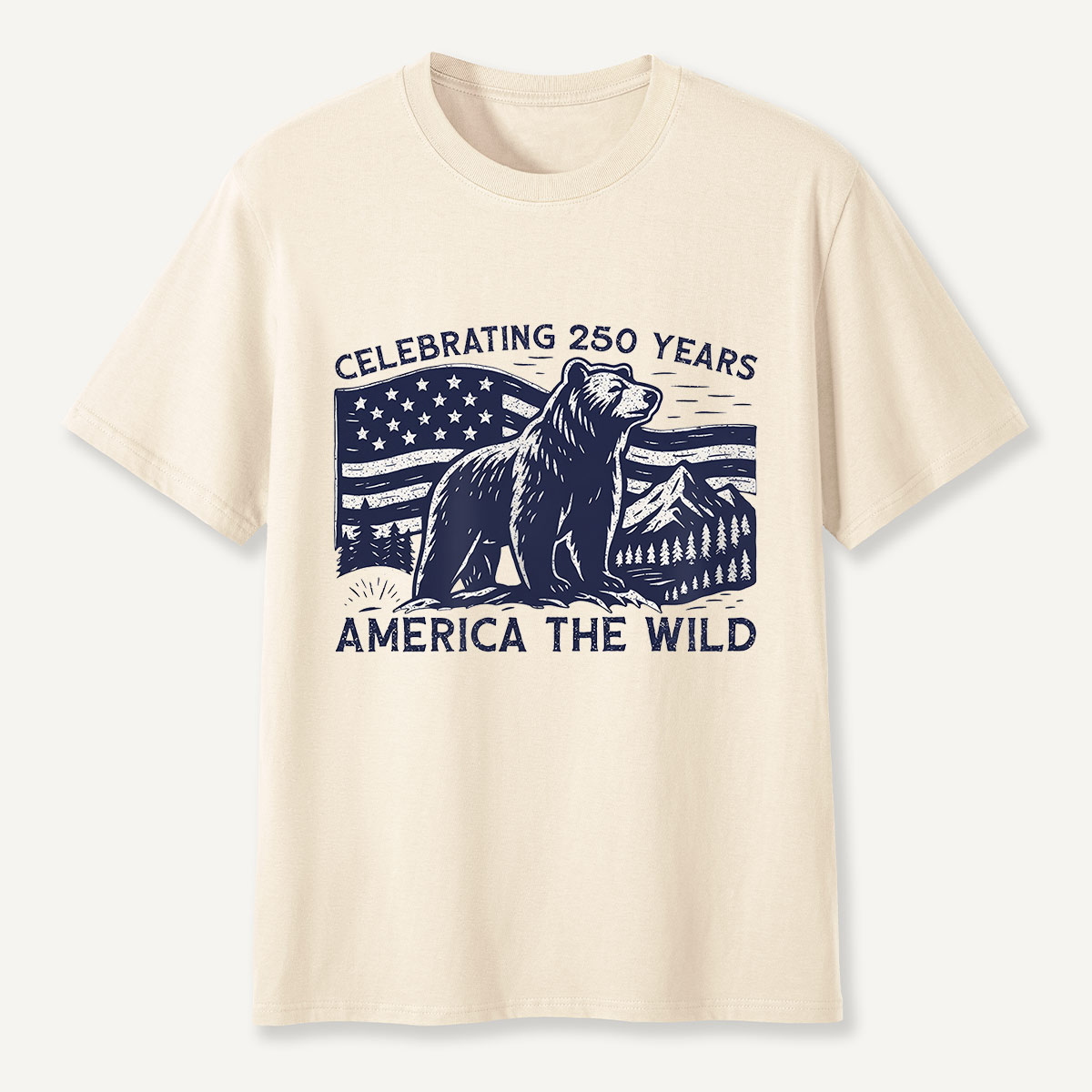 America the Wild 250 Years Bear T-Shirt