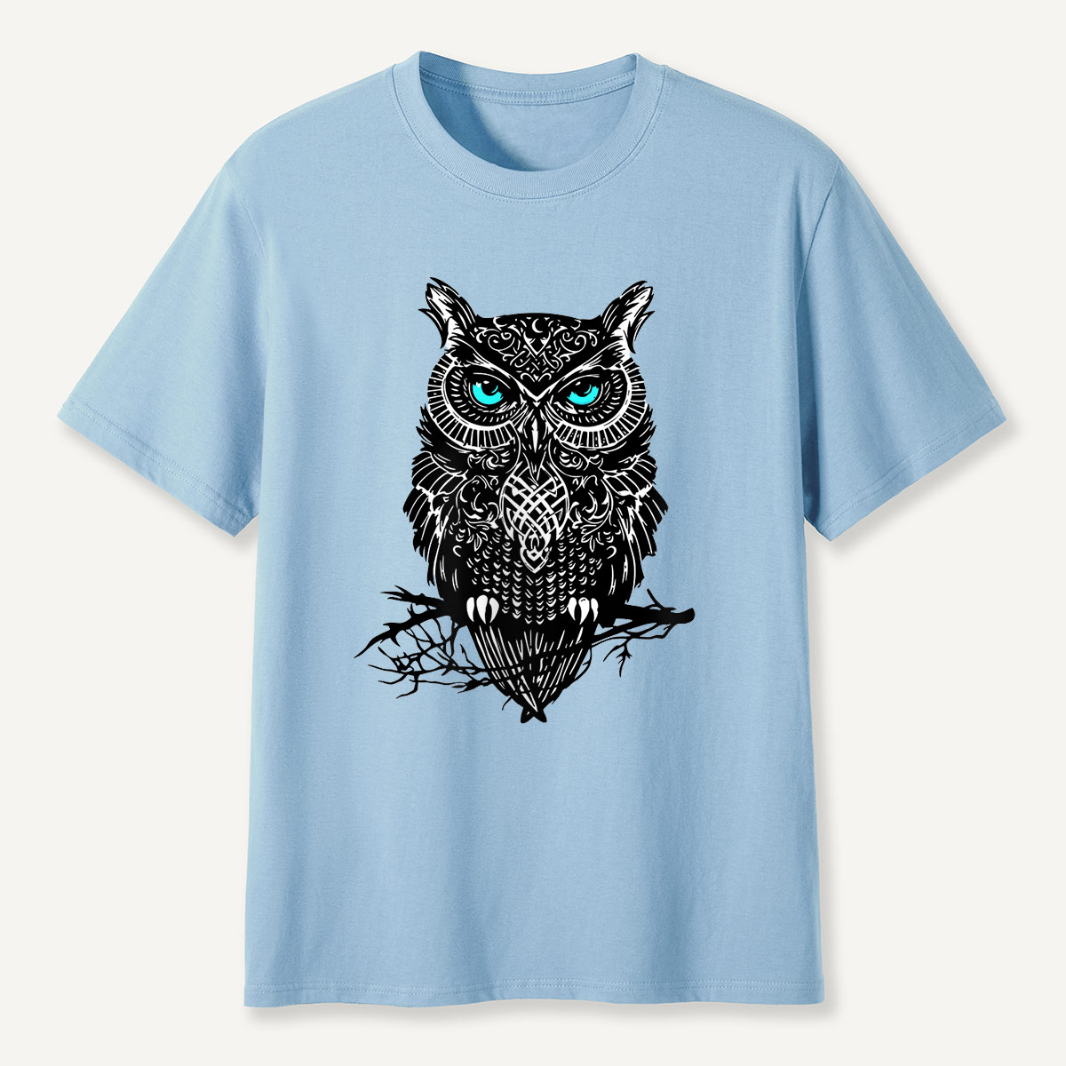 Tribal Blue-Eyed OwlT-Shirt