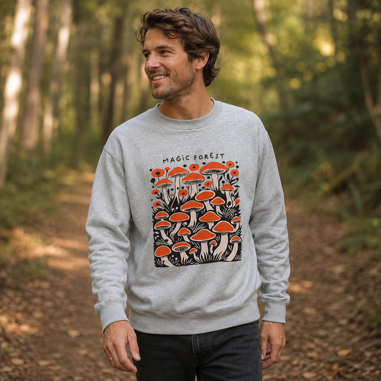 Magic Forest Mushroom Sweatshirts