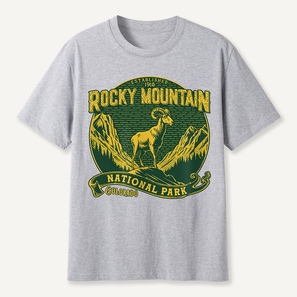Rocky Mountain National Park Ram Badge T-Shirt