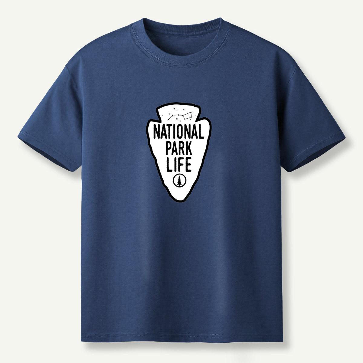 National Park Life Pine Tree Constellation Arrowhead Emblem T-Shirt