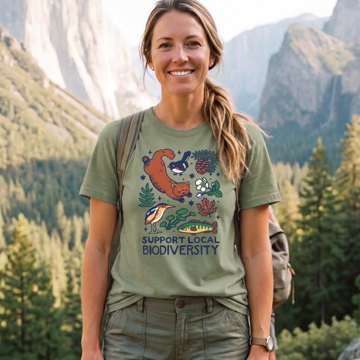 Support Local Biodiversity Nature Conservation T‑Shirt 