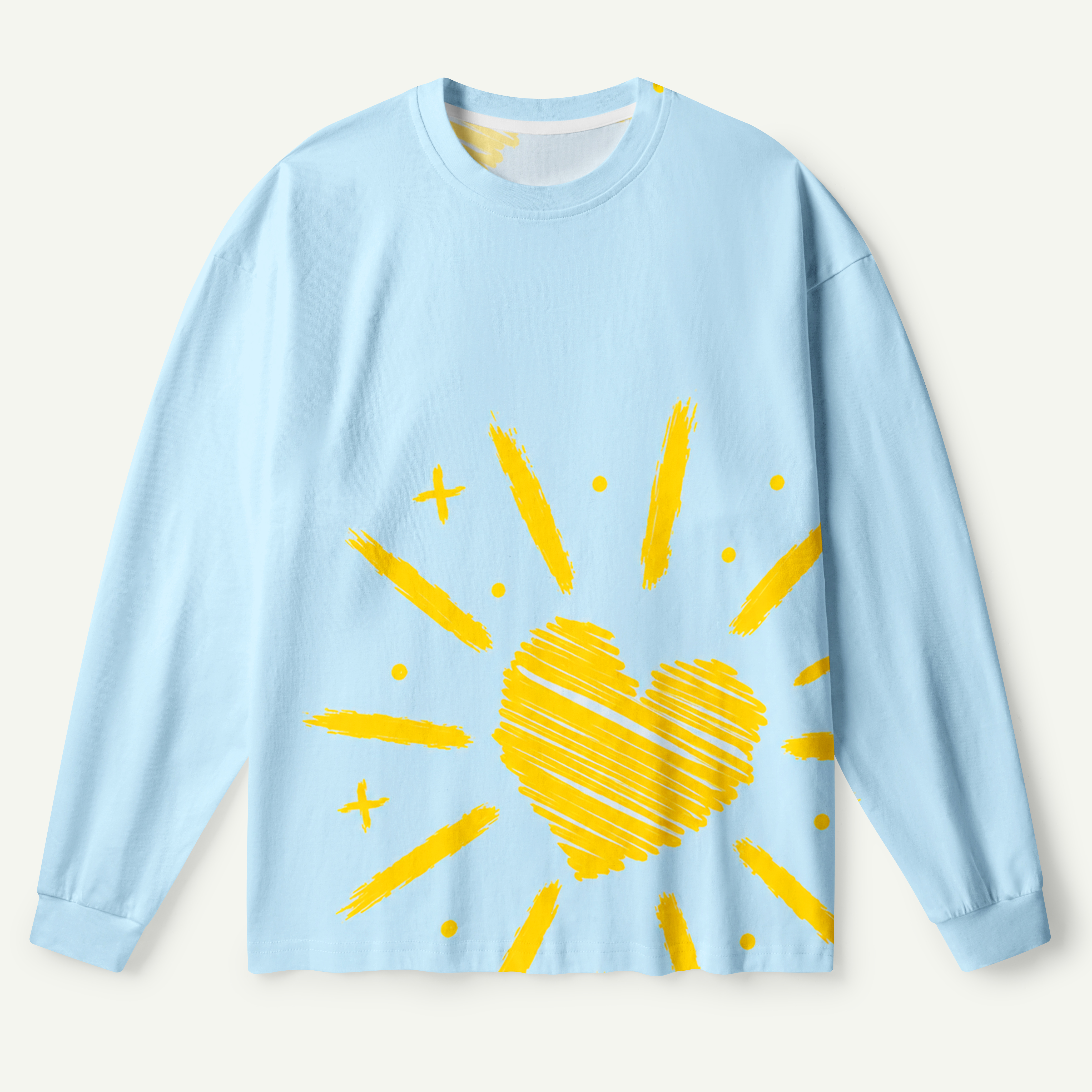Golden Heart Sunburst Premium Pure Cotton Long Sleeves